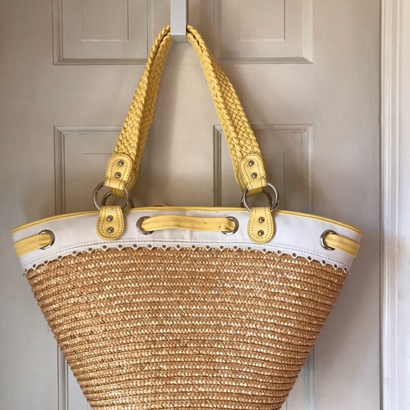 Yellow Straw Handbag - Picture 2 of 7